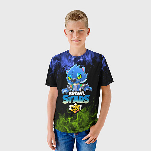 Детская футболка Leon Wolf / 3D-принт – фото 3