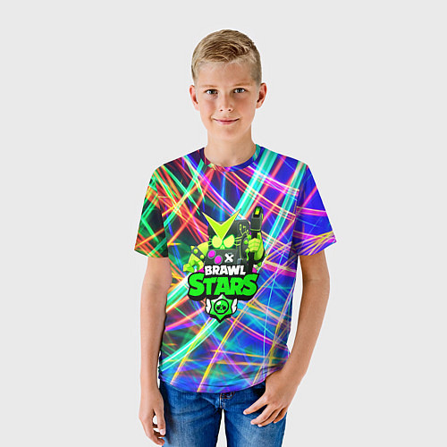 Детская футболка BRAWL STARS:8 BIT VIRUS / 3D-принт – фото 3