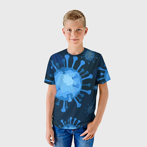 Детская футболка Сorona virus infection / 3D-принт – фото 3
