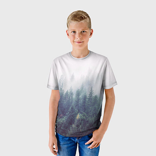 Детская футболка Сибирский лес / 3D-принт – фото 3