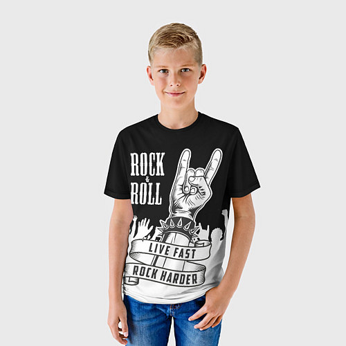 Детская футболка Rock and Roll / 3D-принт – фото 3