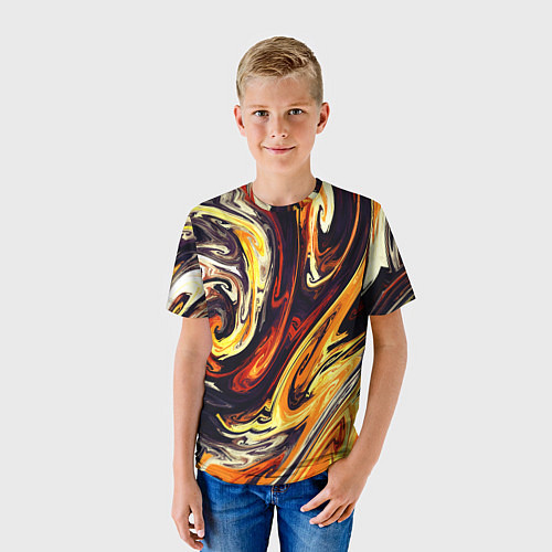 Детская футболка Красочный Хаос / 3D-принт – фото 3
