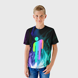 Футболка детская BILLIE EILISH, цвет: 3D-принт — фото 2