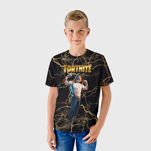 Детская футболка Meowcles Fortnite 2 / 3D-принт – фото 3