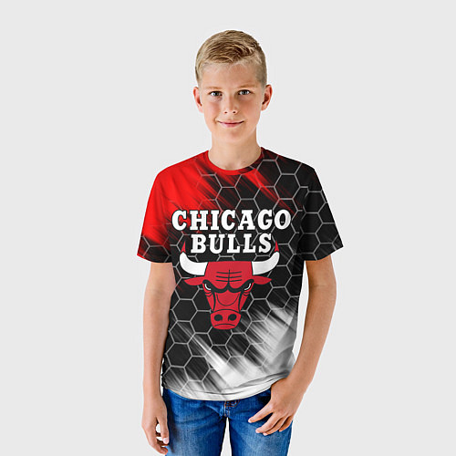 Детская футболка CHICAGO BULLS / 3D-принт – фото 3