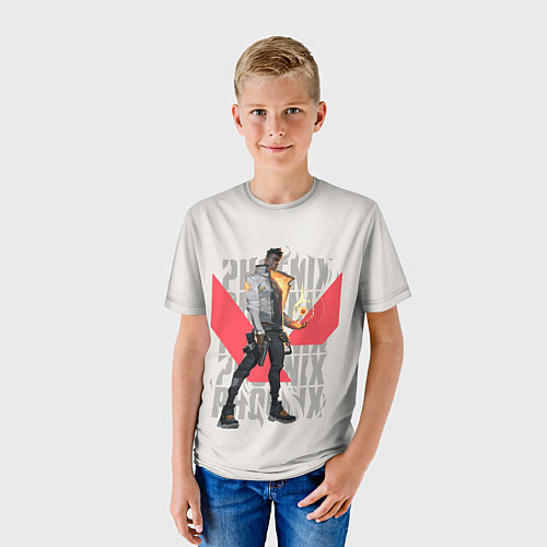 Детская футболка PHOENIX VALORANT / 3D-принт – фото 3