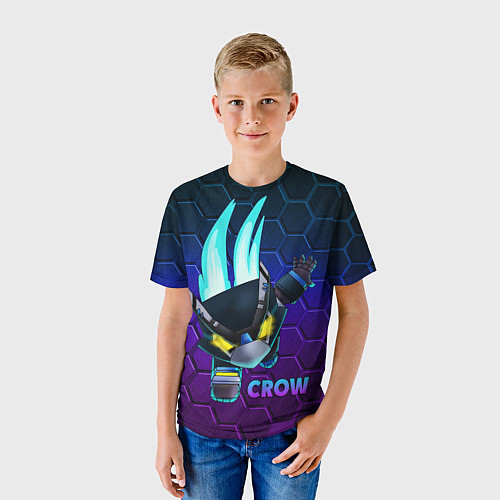 Детская футболка Brawl Stars CROW / 3D-принт – фото 3