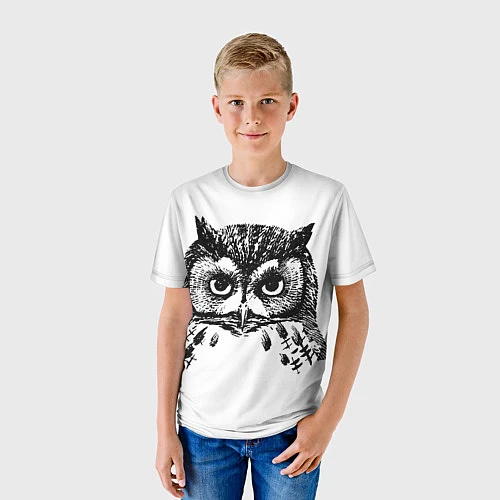 Детская футболка Сова / 3D-принт – фото 3
