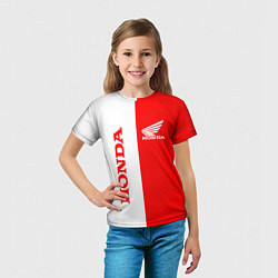 Футболка детская HONDA, цвет: 3D-принт — фото 2