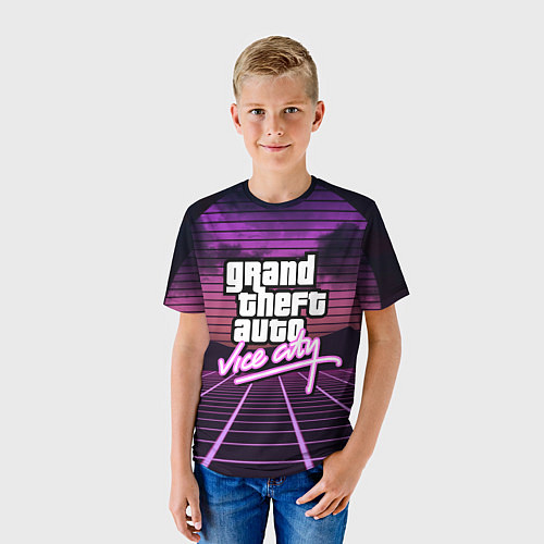 Детская футболка GTA VICE CITY / 3D-принт – фото 3
