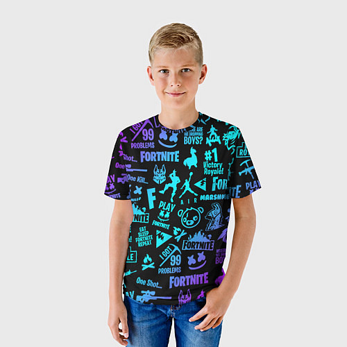 Детская футболка FORTNITE / 3D-принт – фото 3