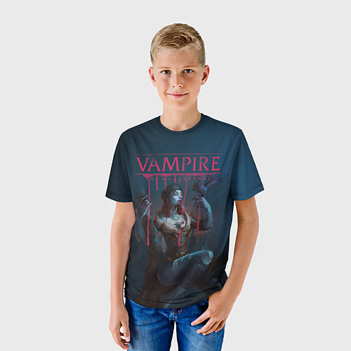 Детская футболка Vampire: The Masquerade / 3D-принт – фото 3