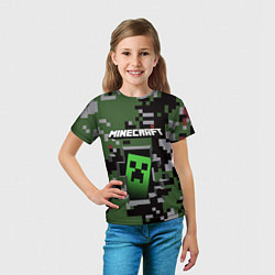 Футболка детская Minecraft, цвет: 3D-принт — фото 2