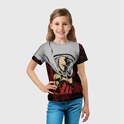 Футболка детская Сайтама, цвет: 3D-принт — фото 2