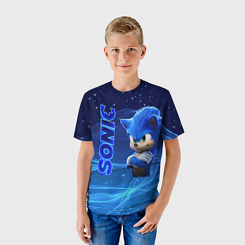 Детская футболка Соник / 3D-принт – фото 3