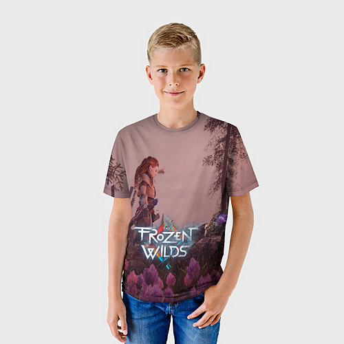 Детская футболка HORIZON ZERO DAWN / 3D-принт – фото 3