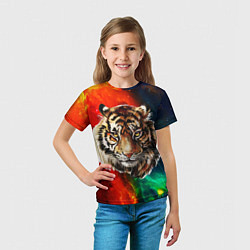 Футболка детская Cosmo Tiger, цвет: 3D-принт — фото 2