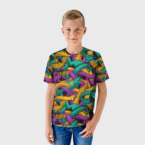 Детская футболка Граффити / 3D-принт – фото 3