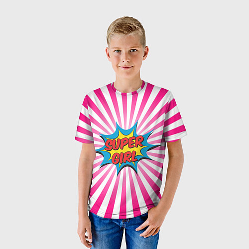 Детская футболка Super Girl / 3D-принт – фото 3