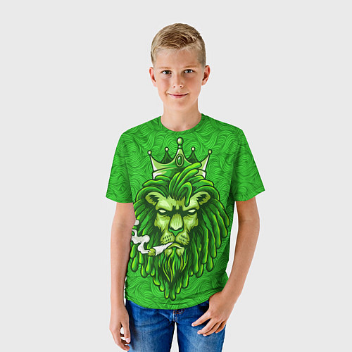 Детская футболка Лев с короной / 3D-принт – фото 3