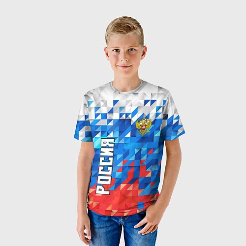 Детская футболка RUSSIA SPORT / 3D-принт – фото 3