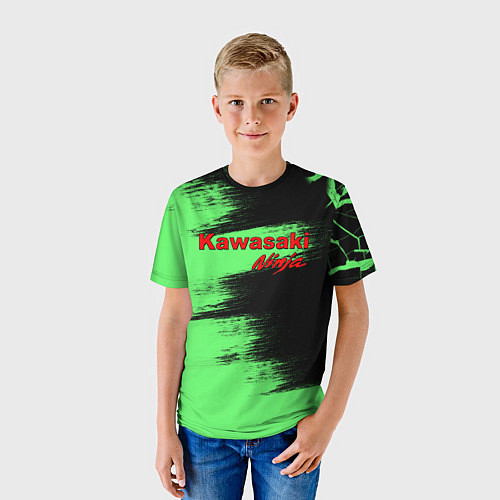 Детская футболка Kawasaki / 3D-принт – фото 3