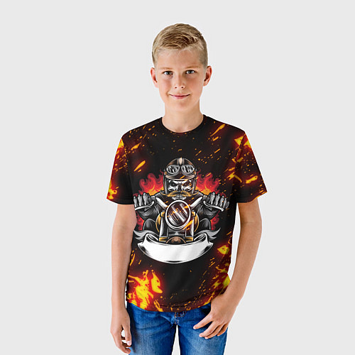 Детская футболка Fire Biker Z / 3D-принт – фото 3