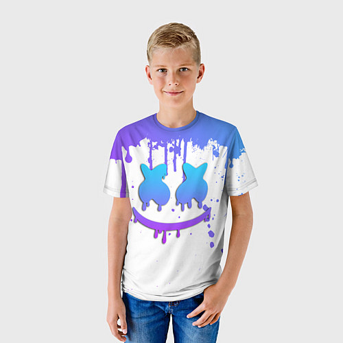 Детская футболка MARSHMELLO / 3D-принт – фото 3