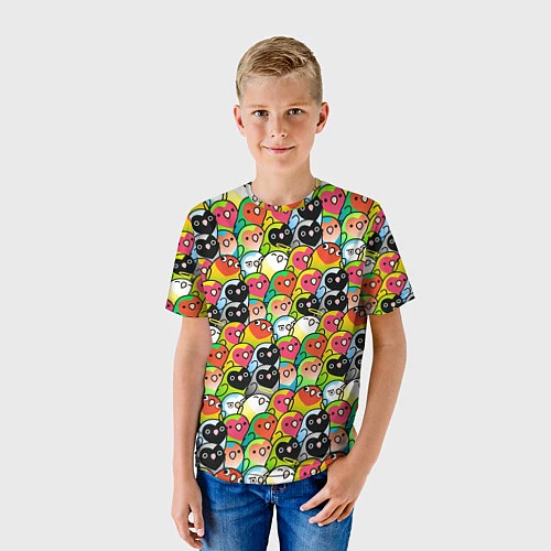 Детская футболка Папуги / 3D-принт – фото 3