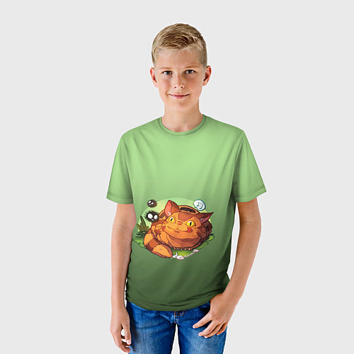 Детская футболка Catbus Studio Ghibli Котобус / 3D-принт – фото 3