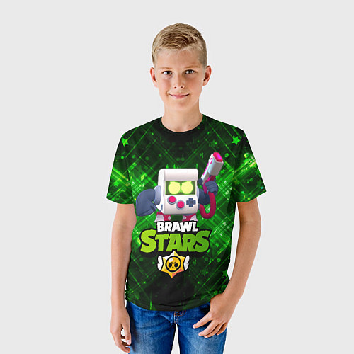 Детская футболка Virus 8 bit brawl stars 8 бит / 3D-принт – фото 3