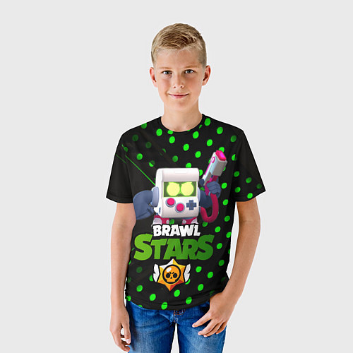 Детская футболка Virus 8 bit brawl stars 8 бит / 3D-принт – фото 3