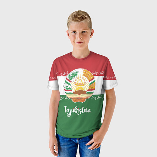 Детская футболка Таджикистан / 3D-принт – фото 3