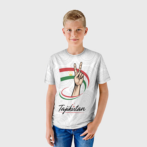 Детская футболка Таджикистан / 3D-принт – фото 3