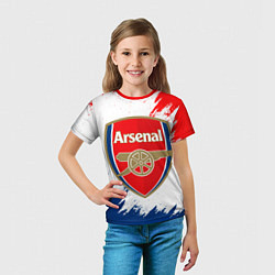 Футболка детская ARSENAL, цвет: 3D-принт — фото 2