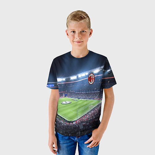 Детская футболка FC MILAN / 3D-принт – фото 3