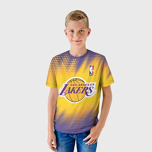 Детская футболка Los Angeles Lakers / 3D-принт – фото 3
