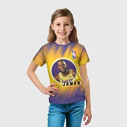 Футболка детская LeBron James, цвет: 3D-принт — фото 2