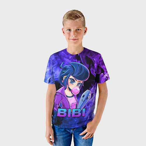 Детская футболка BRAWL STARS BIBI / 3D-принт – фото 3