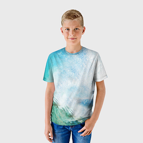 Детская футболка Волны Океан / 3D-принт – фото 3