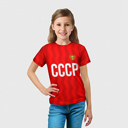 Футболка детская Форма сборной СССР, цвет: 3D-принт — фото 2