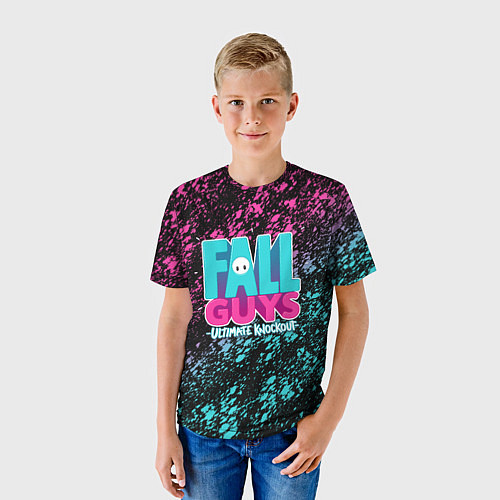 Детская футболка FALL GUYS / 3D-принт – фото 3