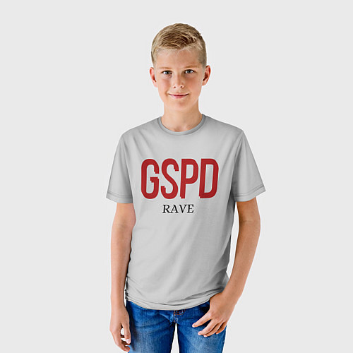 Детская футболка GSPD rave / 3D-принт – фото 3