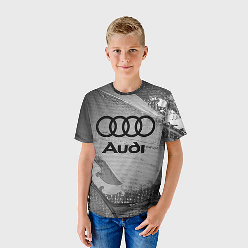 Детская футболка AUDI АУДИ / 3D-принт – фото 3