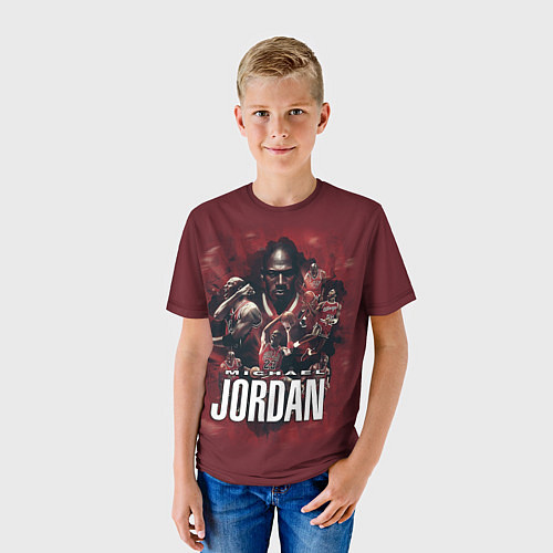 Детская футболка MICHAEL JORDAN / 3D-принт – фото 3