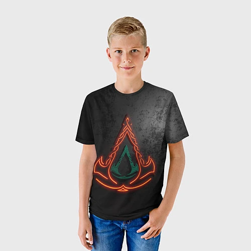 Детская футболка Assassins Creed Valhalla / 3D-принт – фото 3