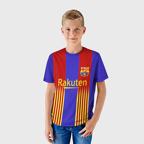 Детская футболка Barcelona 2020-2021 г / 3D-принт – фото 3