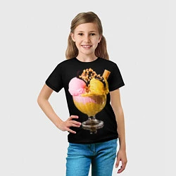 Футболка детская Мороженое, цвет: 3D-принт — фото 2