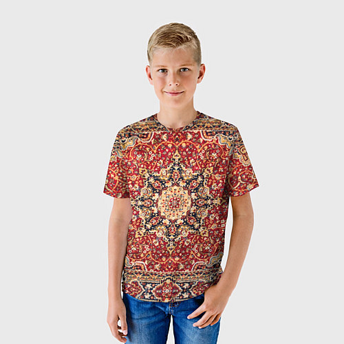 Детская футболка Ковер на стене / 3D-принт – фото 3