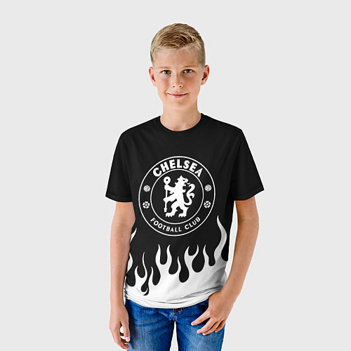 Детская футболка Chelsea BW / 3D-принт – фото 3